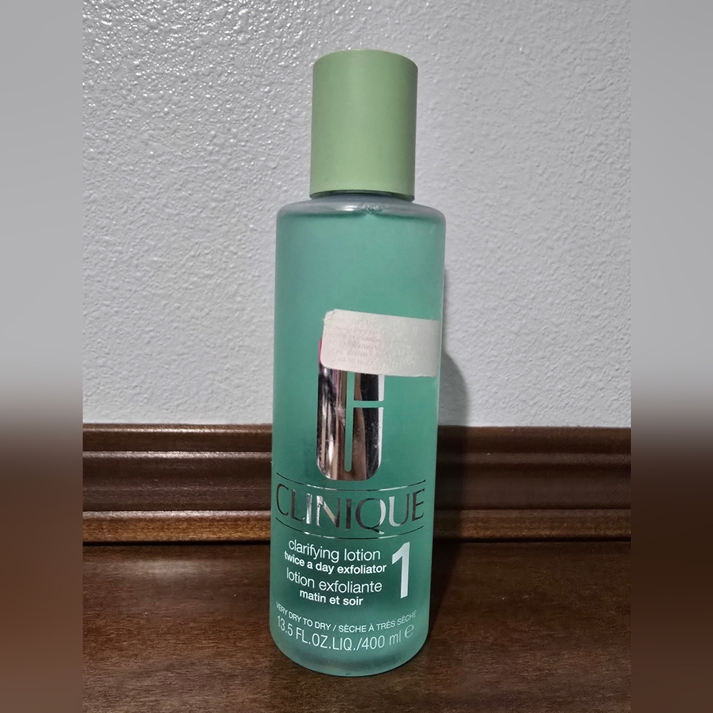 Clinique Clarifying Lotion 1 Twice A Day Exfoliator 13.5 FL OZ NWOB - Picture 2 of 3
